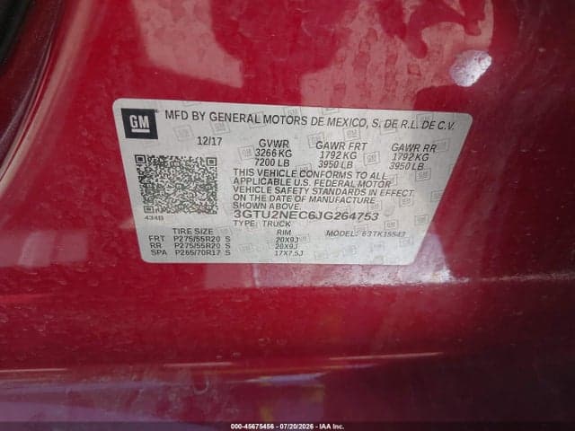 2018 GMC SIERRA 1500 SLT 9