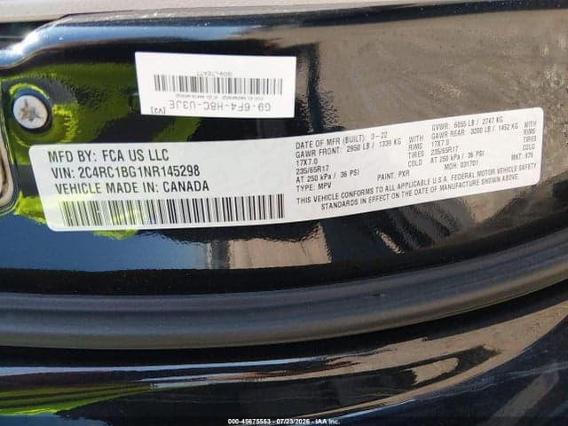 2022 CHRYSLER PACIFICA TOURING L 9