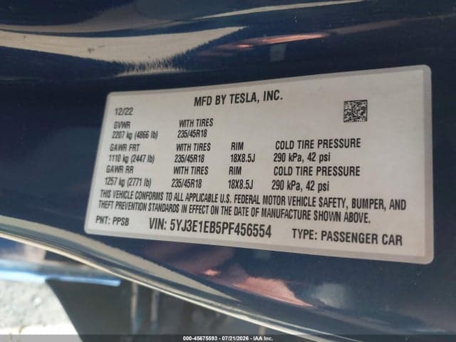 2023 TESLA MODEL 3 LONG RANGE DUAL MOTOR ALL-WHEEL DRIVE 9