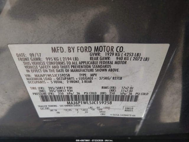 2018 FORD ECOSPORT TITANIUM 9