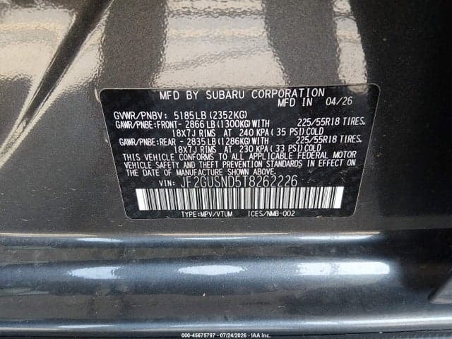 2026 SUBARU CROSSTREK LIMITED 9