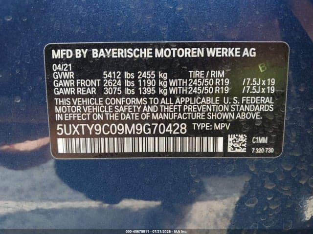 2021 BMW X3 M40I 9