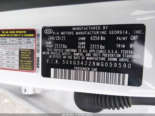 2021 KIA K5 EX 9