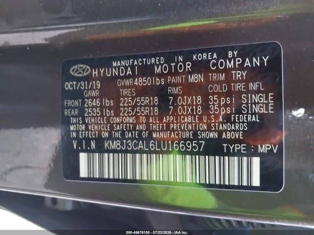 2020 HYUNDAI TUCSON LIMITED 9
