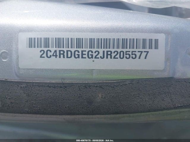 2018 DODGE GRAND CARAVAN GT 9