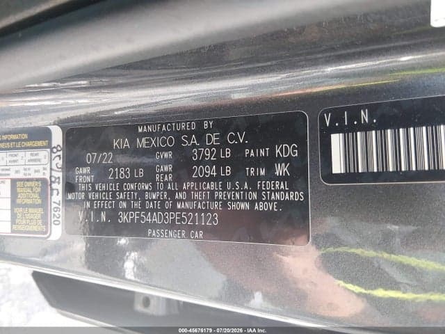 2023 KIA FORTE GT-LINE 9