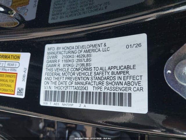 2026 HONDA ACCORD HYBRID SPORT-L 9