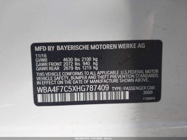 2017 BMW 430I GRAN COUPE 9