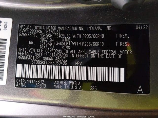 2022 TOYOTA SIENNA XSE 9