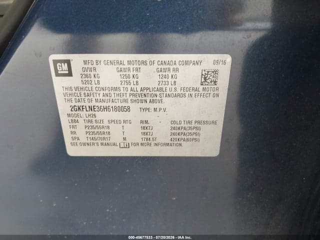 2017 GMC TERRAIN SLE-2 9