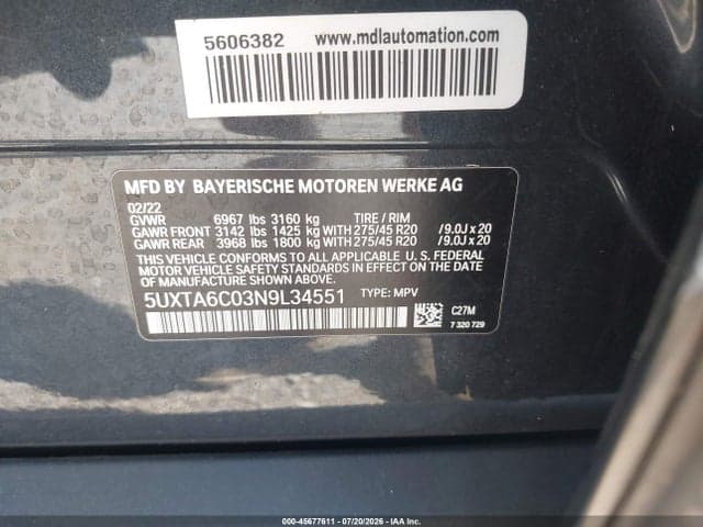 2022 BMW X5 PHEV XDRIVE45E 9