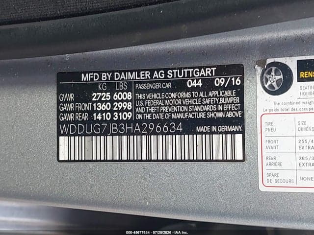 2017 MERCEDES-BENZ AMG S 63 4MATIC 9