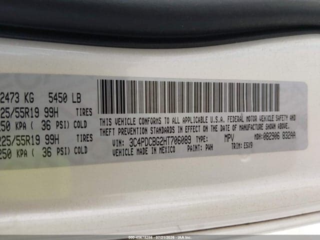 2017 DODGE JOURNEY SXT 9