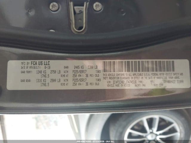 2018 DODGE JOURNEY SE 9