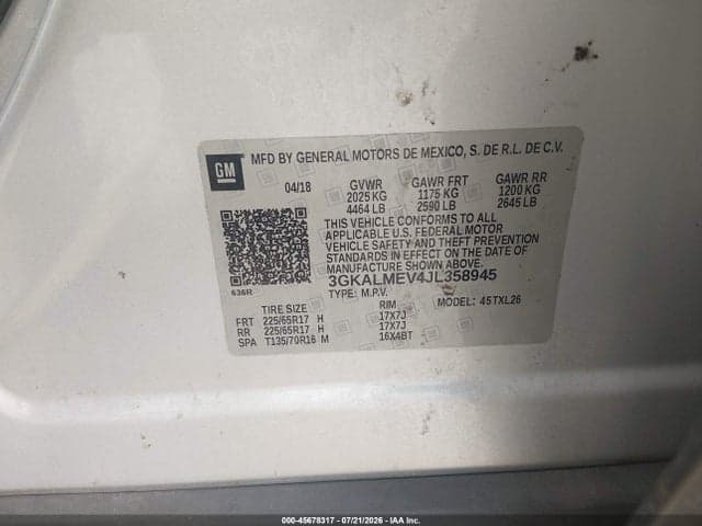 2018 GMC TERRAIN SLE 9