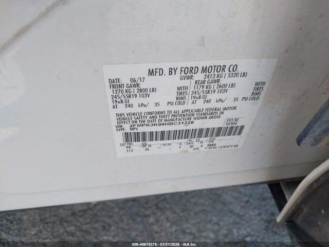 2017 FORD EDGE TITANIUM 9