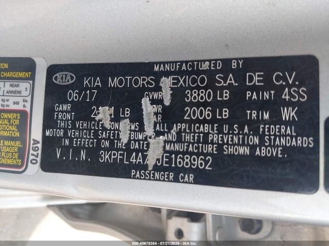 2018 KIA FORTE LX 9