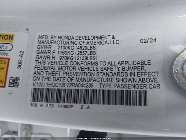 2024 HONDA ACCORD HYBRID SPORT-L 9