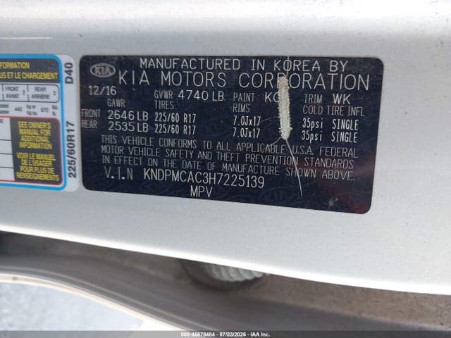2017 KIA SPORTAGE LX 9