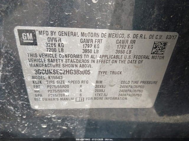2017 CHEVROLET SILVERADO 1500 LTZ 9
