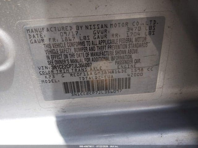 2018 NISSAN VERSA NOTE SV 9