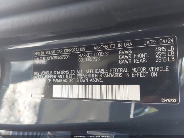 2024 VOLVO S60 B5 CORE DARK THEME 9