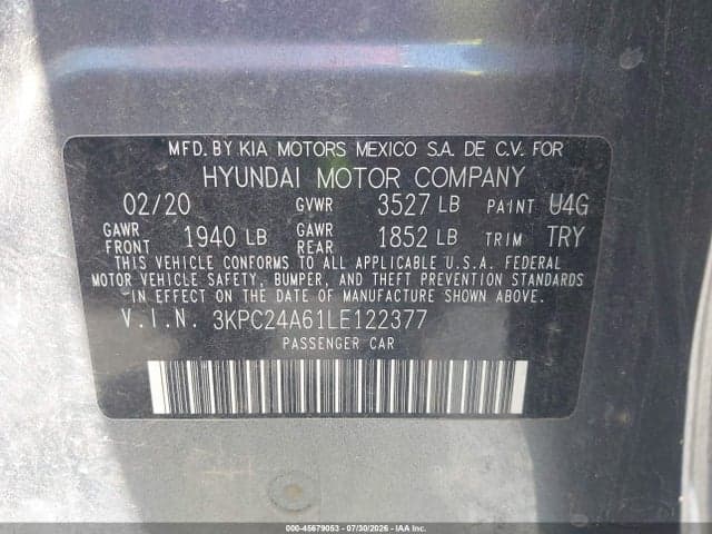 2020 HYUNDAI ACCENT SE 9