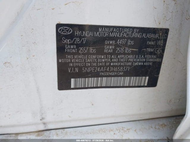 2018 HYUNDAI SONATA SE 9