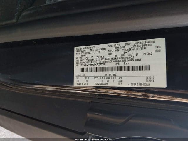 2021 FORD TRANSIT-150 9