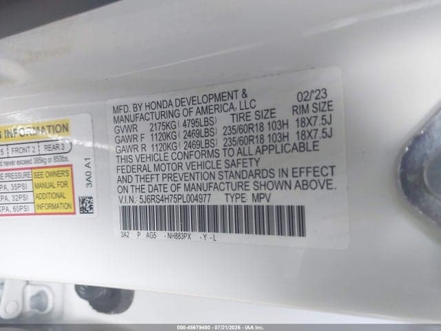 2023 HONDA CR-V EX-L AWD 9
