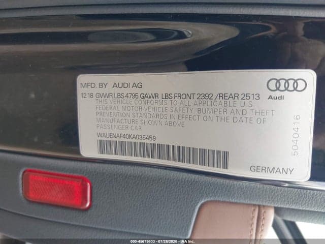 2019 AUDI A4 45 PREMIUM 9