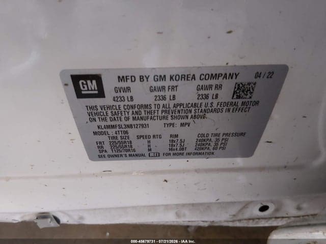 2022 BUICK ENCORE GX FWD ESSENCE 9
