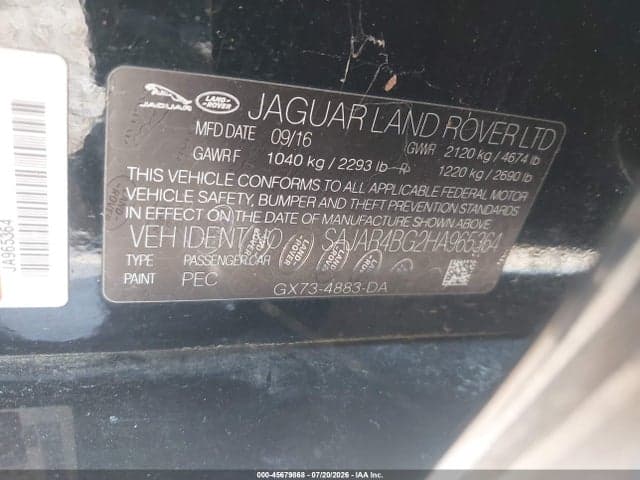 2017 JAGUAR XE 25T 9
