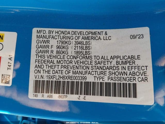 2024 HONDA CIVIC SPORT 9