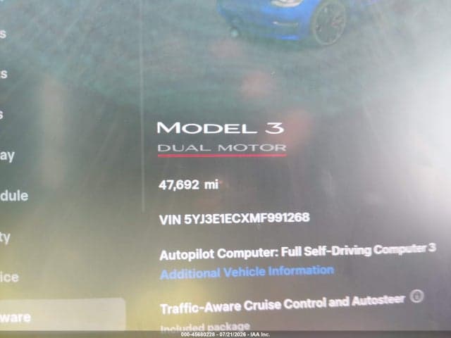 2021 TESLA MODEL 3 PERFORMANCE DUAL MOTOR ALL-WHEEL DRIVE 7