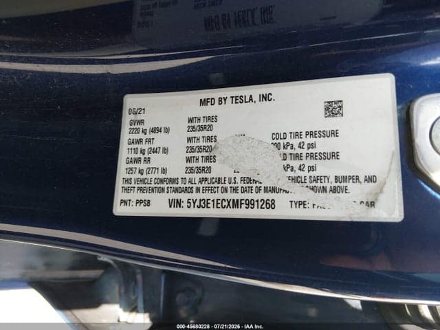 2021 TESLA MODEL 3 PERFORMANCE DUAL MOTOR ALL-WHEEL DRIVE 9