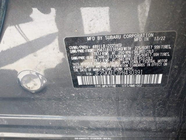 2023 SUBARU FORESTER PREMIUM 9