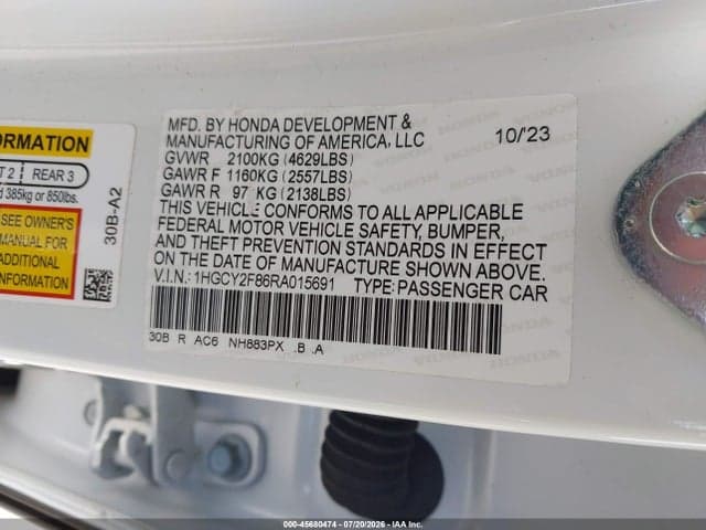 2024 HONDA ACCORD HYBRID TOURING 9