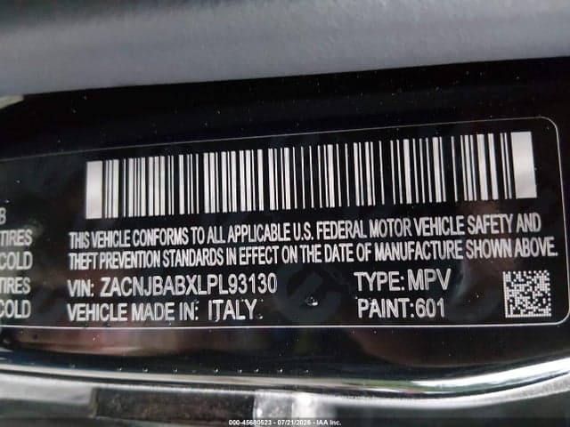 2020 JEEP RENEGADE SPORT 4X4 9
