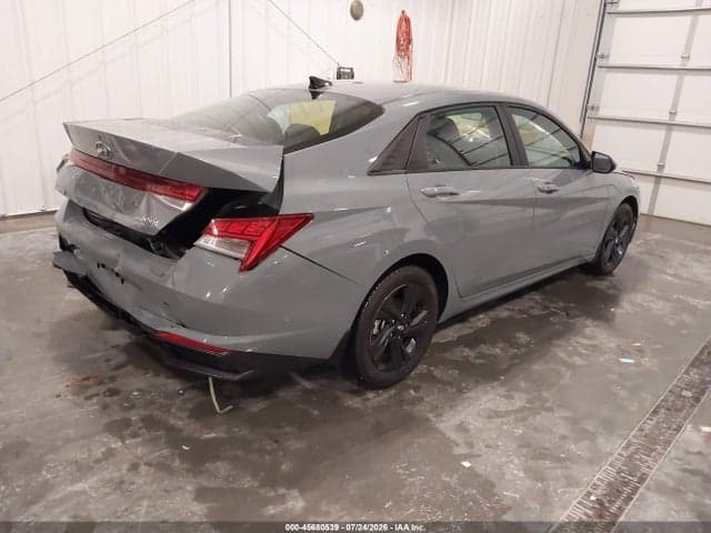 2022 HYUNDAI ELANTRA HYBRID BLUE 4