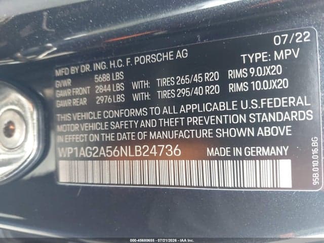 2022 PORSCHE MACAN S 9