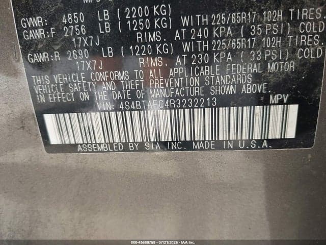 2024 SUBARU OUTBACK PREMIUM 9