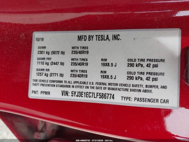 2020 TESLA MODEL 3 PERFORMANCE DUAL MOTOR ALL-WHEEL DRIVE 9