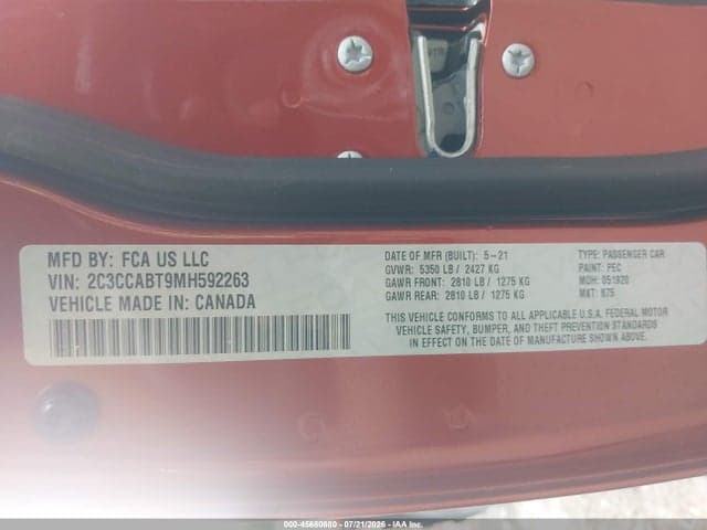 2021 CHRYSLER 300 300S 9