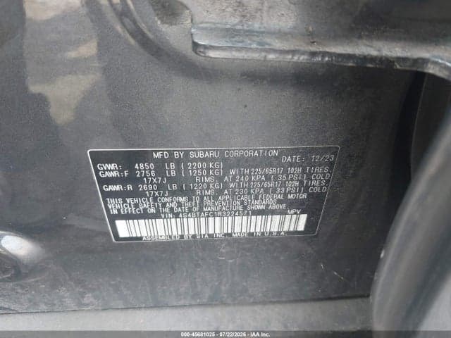 2024 SUBARU OUTBACK PREMIUM 9