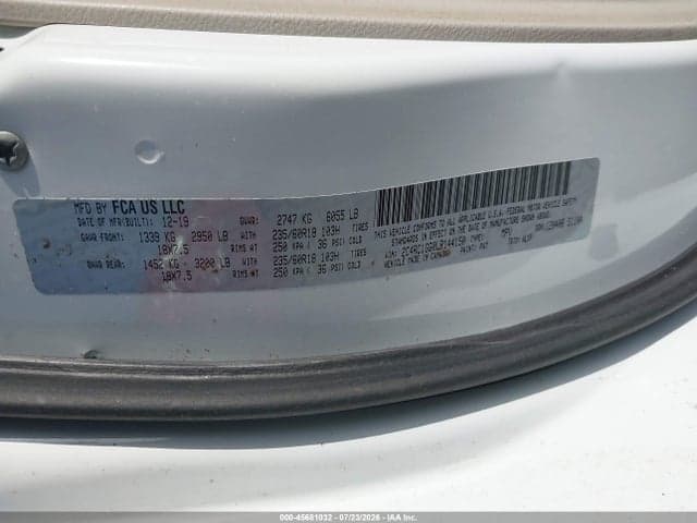 2020 CHRYSLER PACIFICA LIMITED 9