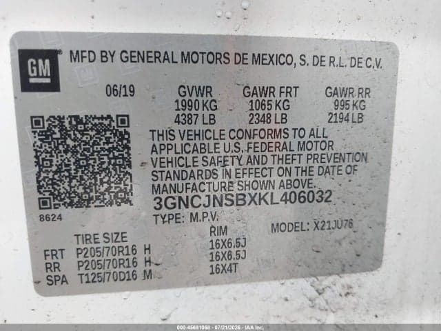 2019 CHEVROLET TRAX LS 9