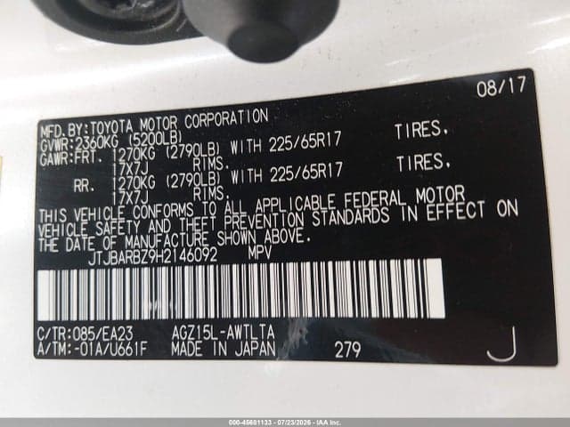 2017 LEXUS NX 200T 9