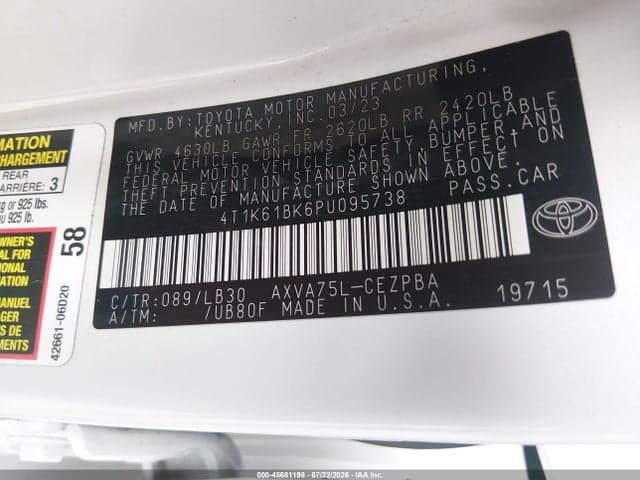 2023 TOYOTA CAMRY XSE AWD 9