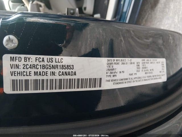 2022 CHRYSLER PACIFICA TOURING L 9